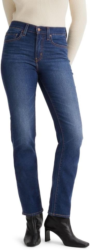 Levi's Womens 724 High Rise Straight Jeans size 28 Long
