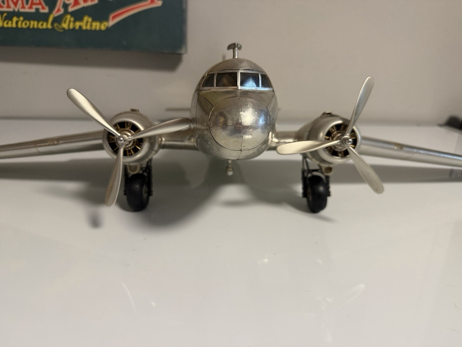Beautiful Authentic Models Douglas DC-3 Dakota AP455 Aluminum Desk Model