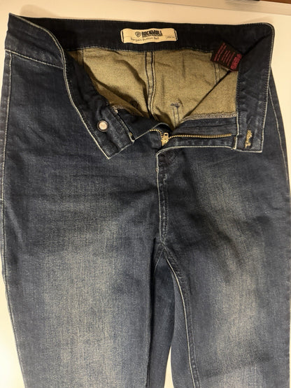 Women's Rock & Roll Cowgirl Jeans 28 X 34 Bargain Button Bell Flare