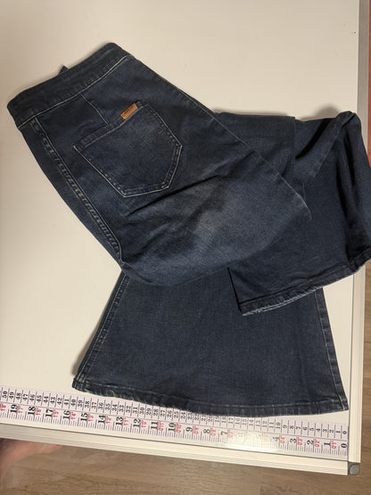 Women's Rock & Roll Cowgirl Jeans 28 X 34 Bargain Button Bell Flare