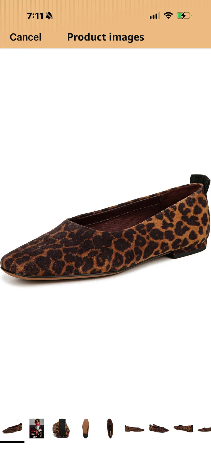 Franco Sarto NEW animal print slip on size 10