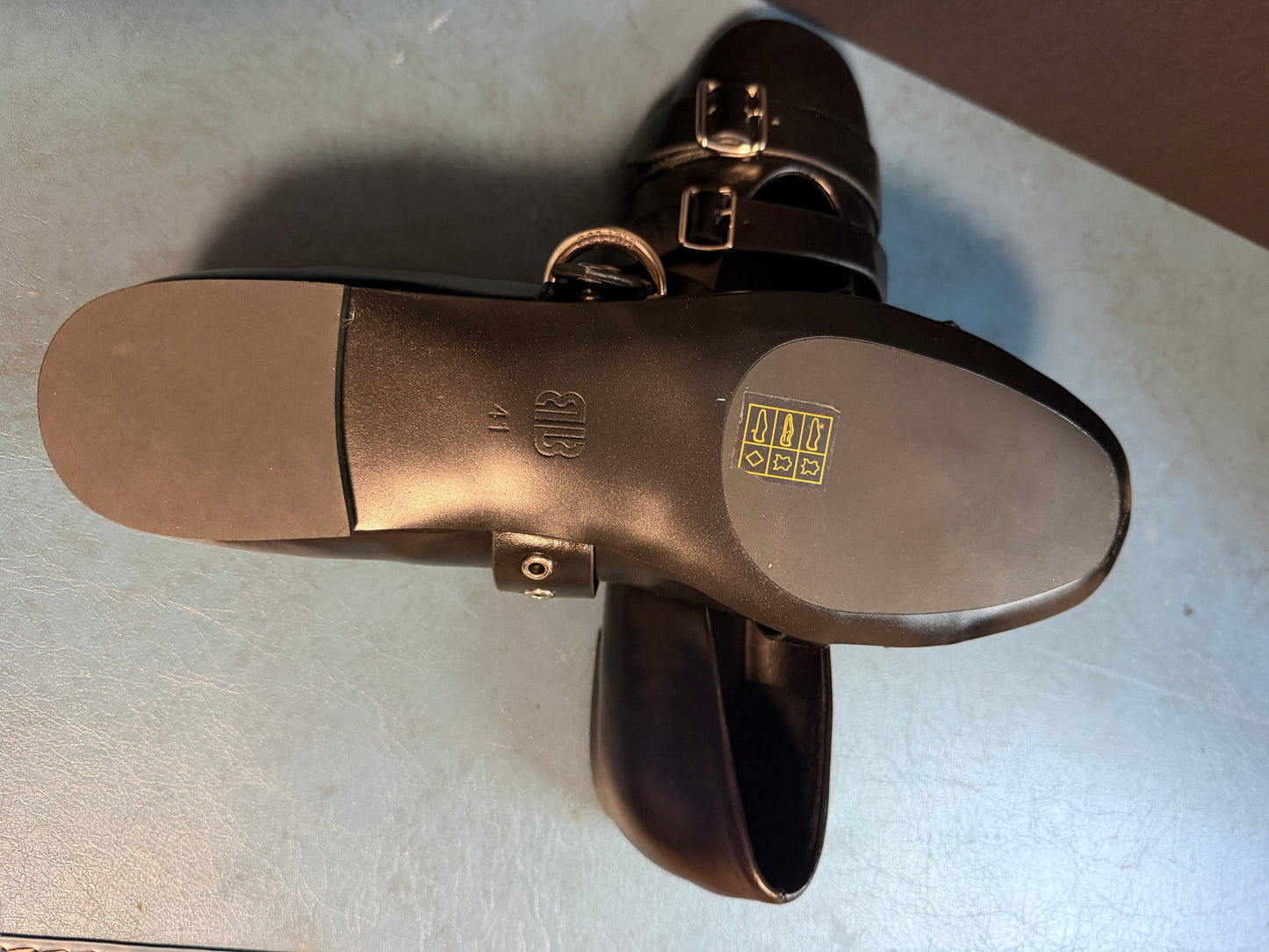 NEW Lola Cruz multi-moto ballet flat Black Women's size 10-10.5, Euro 41