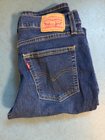 Levi's Womens 724 High Rise Straight Jeans size 28 Long
