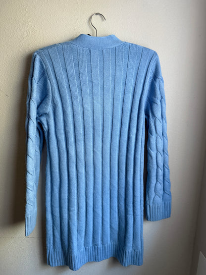 PRETTYGARDEN Long Sleeve Cable Knit Long Cardigan for Women 2026 Spring Winter Chunky Open Front Button Sweaters with Pockets (new without tags) size Medium
